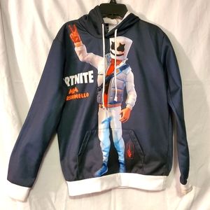 Boys Fornite hoodie small Marshmello